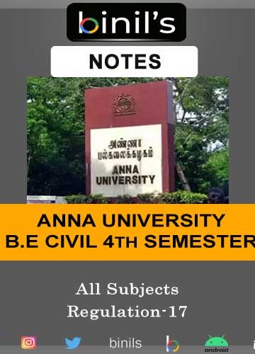 Anna University 4th Sem Civil Notes