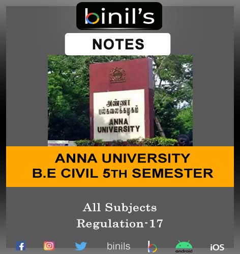 Anna University 5th Sem Civil Notes