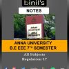 Anna University 7th Sem Notes EEE