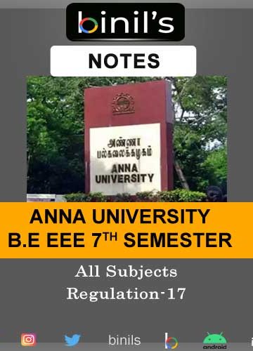 Anna University 7th Sem Notes EEE