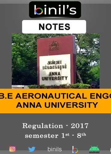 Anna University Aeronautical Notes Reg-17