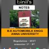 Anna University Automobile Notes Reg-17