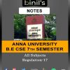 Anna University CSE Notes 7th Sem