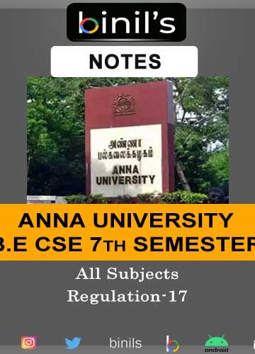 Anna University CSE Notes 7th Sem