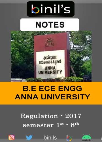 Anna University ECE Notes Regulation 2017