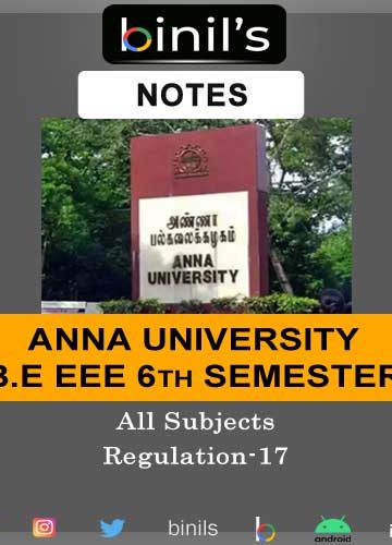 Anna University EEE Notes 6th Semester