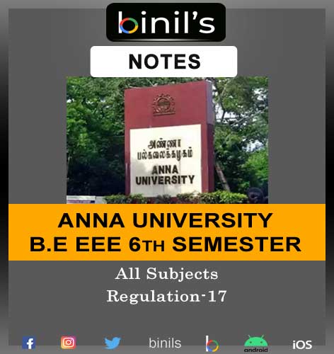 Anna University EEE Notes 6th Semester