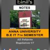 Anna University IT Notes 7th Semester