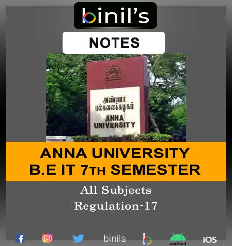 Anna University IT Notes 7th Semester