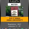 Anna University IT Notes Regulation 2017