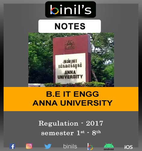 Anna University IT Notes Regulation 2017