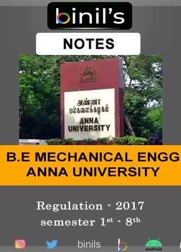 Anna University Mechanical Notes Reg-17