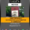 Anna University 3rd Sem Robotics and Automation Notes