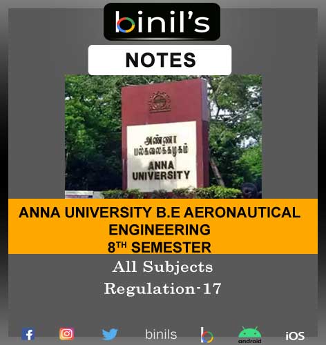 Anna University 8th Sem Aeronautical Notes