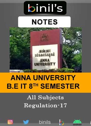 Anna University 8th Sem IT Notes