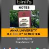 Anna University EEE 8th Sem Notes