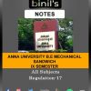 Anna University Mech Sandwich IX Sem Notes