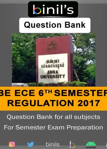 Question Bank ECE 6th Sem Reg17