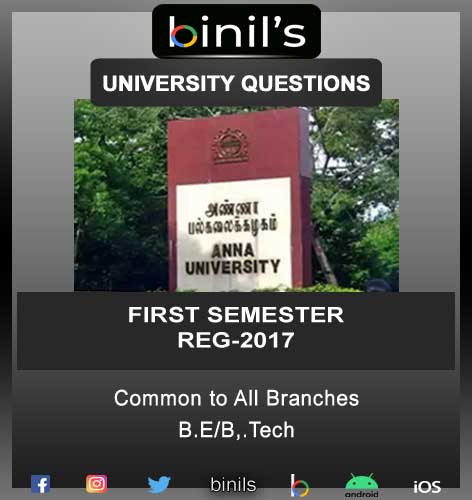 anna university first sem question papers