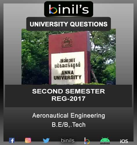 Anna University April 2021 R-17 2nd Sem Aero Question Papers Download