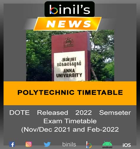 polytechnic timetable released