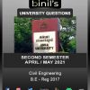 Anna University April 2021 Reg-2017 civil 2nd Sem Question paper Download