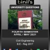 Anna University April 2021 Reg-2017 Civil 4th Sem Question paper Download