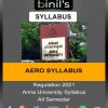 Anna University Reg 2021 aeronautical Syllabus