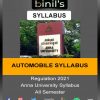 anna university Reg 2021 Automobile syllabus