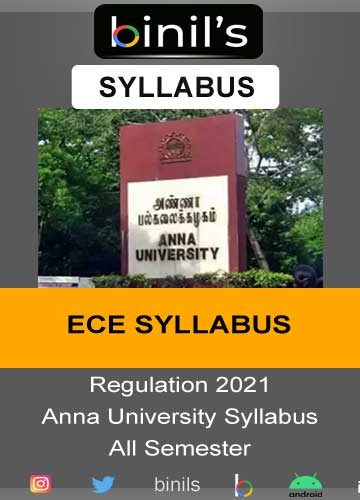 anna university ECE 2021 syllabus