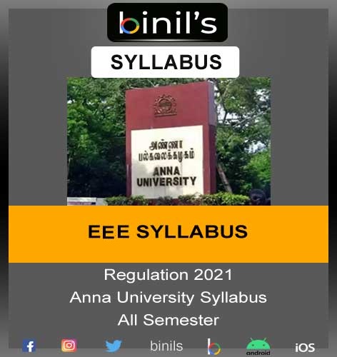 Anna University Reg 2021 EEE Syllabus