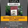 anna university Reg 2021 Mechanical Sandwich syllabus