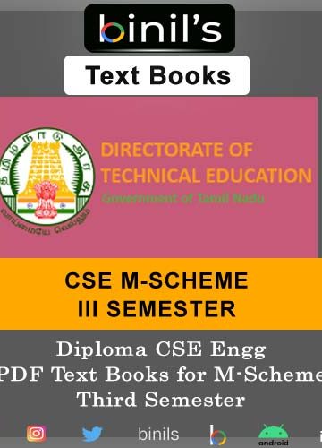 M-Scheme Diploma CSE 3rd sem text book pdf