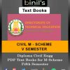 M-Scheme Diploma Civil 5th sem text book pdf