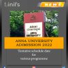 Anna university admission schedule 2022