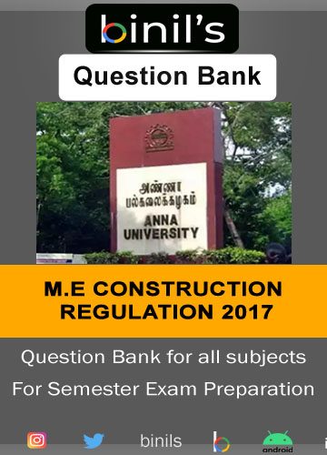 Construction Engineering question Bank reg-17