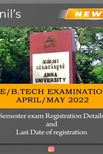 April-May 2022 exam registration