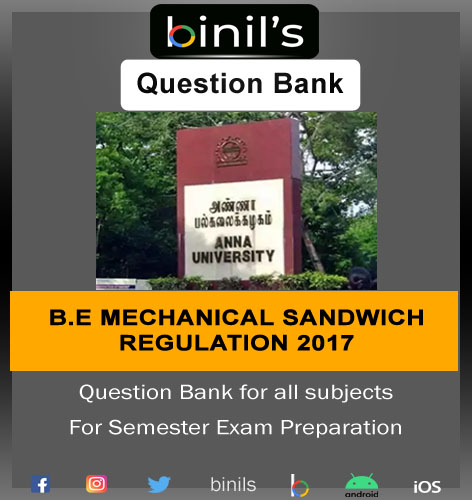 question bank for Mechanical Sandwich