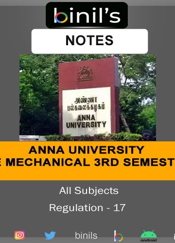 B.E Mechanical 3rd sem reg-17 notes