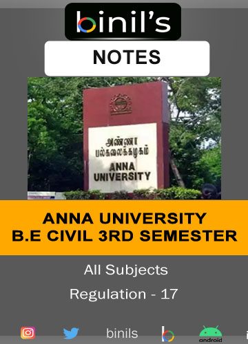 B.E civil 3rd sem Reg-17 Notes