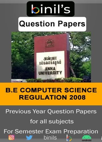 Reg -2008 CSE Question papers