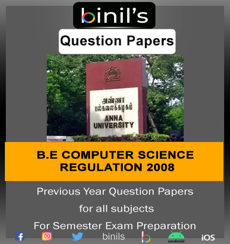 Reg -2008 CSE Question papers