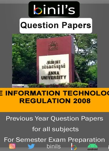 Reg -2008 IT Question papers