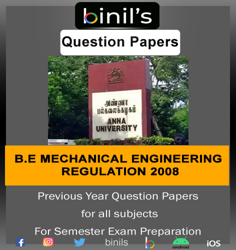 Reg -2008 Mechanical Question papers