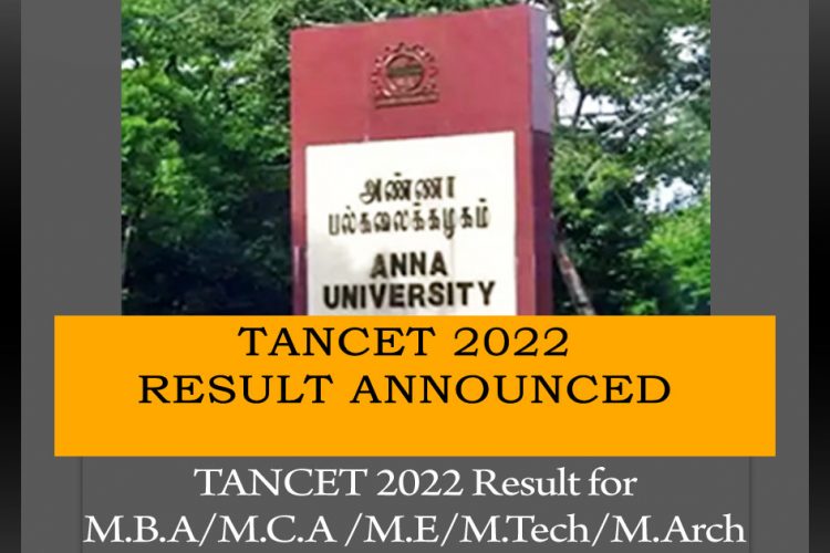 TANCET 2022 Result published