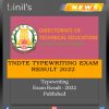 Typewriting Exam Result 2022