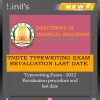 Typewriting Exam Revaluation 2022 schedule