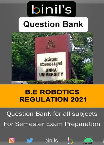 Reg-2021 Robotics question bank