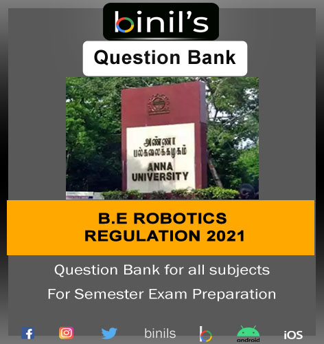 Reg-2021 Robotics question bank