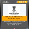 JEE Main Result 2022